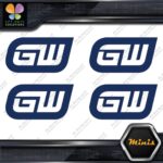 Compatible Gearwrench Tools Logo only Pack of 4 MINI SIZE Decals Stickers Vinyl - Image 12