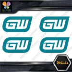 Compatible Gearwrench Tools Logo only Pack of 4 MINI SIZE Decals Stickers Vinyl - Image 13