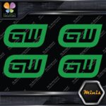 Compatible Gearwrench Tools Logo only Pack of 4 MINI SIZE Decals Stickers Vinyl - Image 14