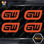 Compatible Gearwrench Tools Logo only Pack of 4 MINI SIZE Decals Stickers Vinyl