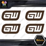 Compatible Gearwrench Tools Logo only Pack of 4 MINI SIZE Decals Stickers Vinyl - Image 24