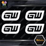 Compatible Gearwrench Tools Logo only Pack of 4 MINI SIZE Decals Stickers Vinyl - Image 4