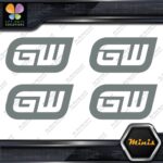 Compatible Gearwrench Tools Logo only Pack of 4 MINI SIZE Decals Stickers Vinyl - Image 5
