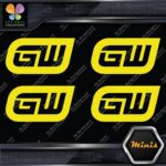 Compatible Gearwrench Tools Logo only Pack of 4 MINI SIZE Decals Stickers Vinyl - Image 6