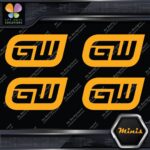 Compatible Gearwrench Tools Logo only Pack of 4 MINI SIZE Decals Stickers Vinyl - Image 7