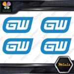 Compatible Gearwrench Tools Logo only Pack of 4 MINI SIZE Decals Stickers Vinyl - Image 10