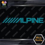 Compatible Alpine Audio Slanted Logo Sound Systems Stereo Vinyl Decals Stickers - Image 12