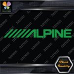 Compatible Alpine Audio Slanted Logo Sound Systems Stereo Vinyl Decals Stickers - Image 13