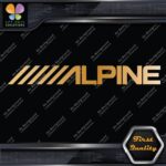 Compatible Alpine Audio Slanted Logo Sound Systems Stereo Vinyl Decals Stickers - Image 16