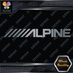 Compatible Alpine Audio Slanted Logo Sound Systems Stereo Vinyl Decals Stickers - Image 17