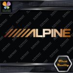 Compatible Alpine Audio Slanted Logo Sound Systems Stereo Vinyl Decals Stickers - Image 18
