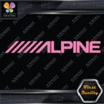 Compatible Alpine Audio Slanted Logo Sound Systems Stereo Vinyl Decals Stickers - Image 20