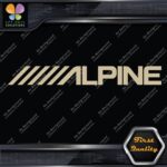 Compatible Alpine Audio Slanted Logo Sound Systems Stereo Vinyl Decals Stickers - Image 22