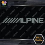 Compatible Alpine Audio Slanted Logo Sound Systems Stereo Vinyl Decals Stickers - Image 6