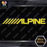 Compatible Alpine Audio Slanted Logo Sound Systems Stereo Vinyl Decals Stickers - Image 7