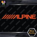 Compatible Alpine Audio Slanted Logo Sound Systems Stereo Vinyl Decals Stickers - Image 9