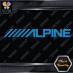 Compatible Alpine Audio Slanted Logo Sound Systems Stereo Vinyl Decals Stickers - Image 10