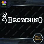 Compatible Browning Deer Head Before Name Hunting Sports Vinyl Decals Stickers - Image 3
