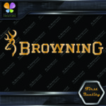 Compatible Browning Deer Head Before Name Hunting Sports Vinyl Decals Stickers - Image 4