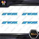 Compatible Work Wheels Name Logo Emblem Pack 4 MINI SIZE Decals Stickers Vinyl - Image 11