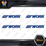 Compatible Work Wheels Name Logo Emblem Pack 4 MINI SIZE Decals Stickers Vinyl - Image 12