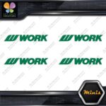 Compatible Work Wheels Name Logo Emblem Pack 4 MINI SIZE Decals Stickers Vinyl - Image 15