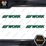Compatible Work Wheels Name Logo Emblem Pack 4 MINI SIZE Decals Stickers Vinyl - Image 16