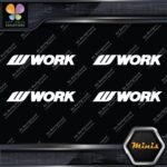 Compatible Work Wheels Name Logo Emblem Pack 4 MINI SIZE Decals Stickers Vinyl