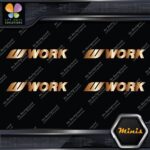 Compatible Work Wheels Name Logo Emblem Pack 4 MINI SIZE Decals Stickers Vinyl - Image 19