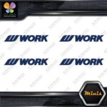 Compatible Work Wheels Name Logo Emblem Pack 4 MINI SIZE Decals Stickers Vinyl - Image 3
