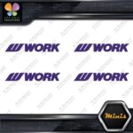 Compatible Work Wheels Name Logo Emblem Pack 4 MINI SIZE Decals Stickers Vinyl - Image 22