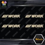 Compatible Work Wheels Name Logo Emblem Pack 4 MINI SIZE Decals Stickers Vinyl - Image 23