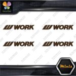 Compatible Work Wheels Name Logo Emblem Pack 4 MINI SIZE Decals Stickers Vinyl - Image 24