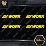 Compatible Work Wheels Name Logo Emblem Pack 4 MINI SIZE Decals Stickers Vinyl - Image 6
