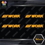 Compatible Work Wheels Name Logo Emblem Pack 4 MINI SIZE Decals Stickers Vinyl - Image 7