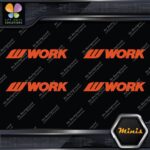 Compatible Work Wheels Name Logo Emblem Pack 4 MINI SIZE Decals Stickers Vinyl - Image 8