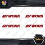 Compatible Work Wheels Name Logo Emblem Pack 4 MINI SIZE Decals Stickers Vinyl - Image 10