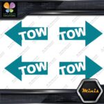 Tow Arrow Left & Right JDM Towing Pack of 4 MINI SIZE Decals Stickers Vinyl - Image 12
