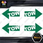 Tow Arrow Left & Right JDM Towing Pack of 4 MINI SIZE Decals Stickers Vinyl - Image 14