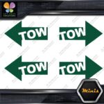 Tow Arrow Left & Right JDM Towing Pack of 4 MINI SIZE Decals Stickers Vinyl - Image 15