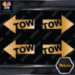 Tow Arrow Left & Right JDM Towing Pack of 4 MINI SIZE Decals Stickers Vinyl - Image 16