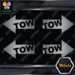 Tow Arrow Left & Right JDM Towing Pack of 4 MINI SIZE Decals Stickers Vinyl - Image 17