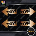 Tow Arrow Left & Right JDM Towing Pack of 4 MINI SIZE Decals Stickers Vinyl - Image 18