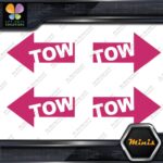 Tow Arrow Left & Right JDM Towing Pack of 4 MINI SIZE Decals Stickers Vinyl - Image 19
