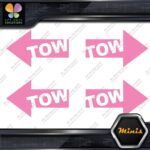 Tow Arrow Left & Right JDM Towing Pack of 4 MINI SIZE Decals Stickers Vinyl - Image 20