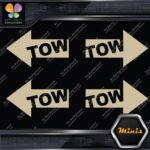 Tow Arrow Left & Right JDM Towing Pack of 4 MINI SIZE Decals Stickers Vinyl - Image 22