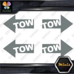 Tow Arrow Left & Right JDM Towing Pack of 4 MINI SIZE Decals Stickers Vinyl - Image 5
