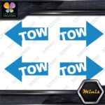Tow Arrow Left & Right JDM Towing Pack of 4 MINI SIZE Decals Stickers Vinyl - Image 9