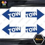 Tow Arrow Left & Right JDM Towing Pack of 4 MINI SIZE Decals Stickers Vinyl - Image 10