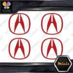 Compatible Acura Logo Circle Emblem Tuning JDM 4 MINI SIZE Decals Stickers Vinyl